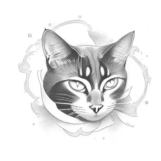 Black Cat Laying In Sunlight Blinds Shadows