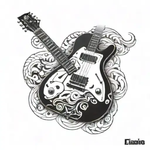 Eclaire Acdc Electric Guitar With A Reference