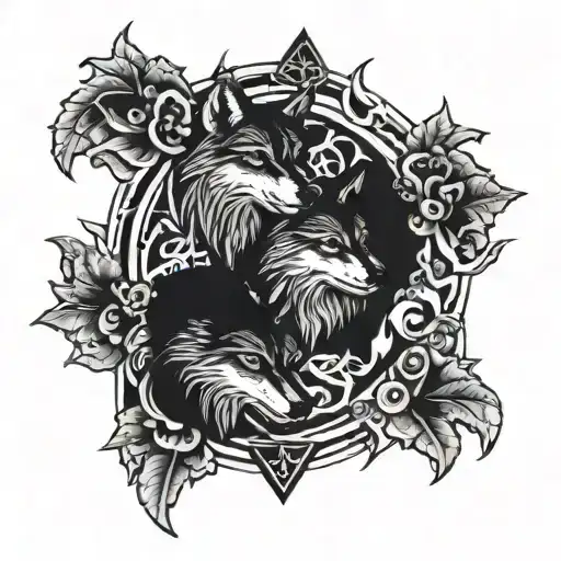 Nordic 2 Wolves Skoll