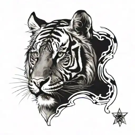 Clock Face Tiger Face