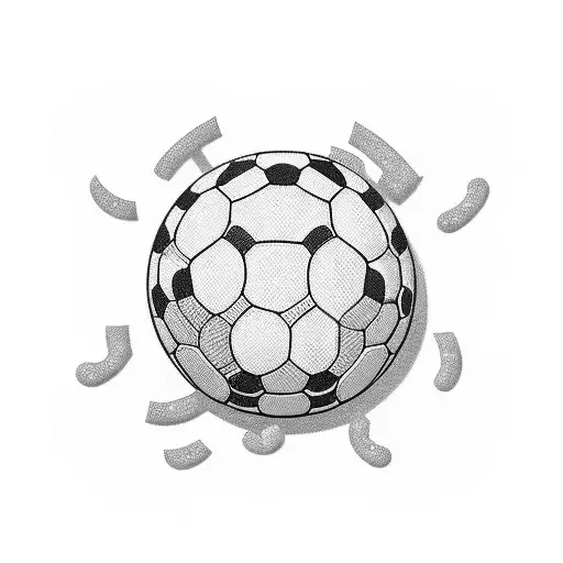 A Kaws-inspired Design Featuring A Football And Money Intertwined