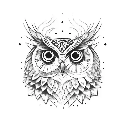 An Owl Holding A Knife In Its Talons