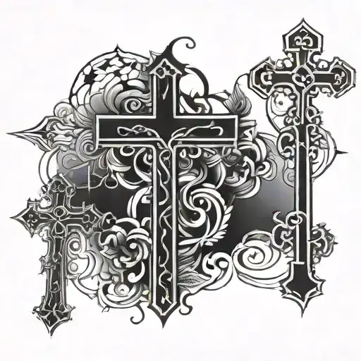 Crosses With Meaningful Quote