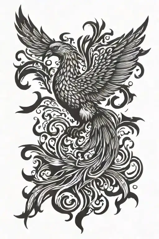 Phoenix Rising From The Ashes