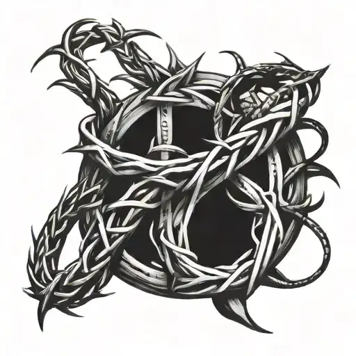 Barbed Wire And The Crown Of Thorns