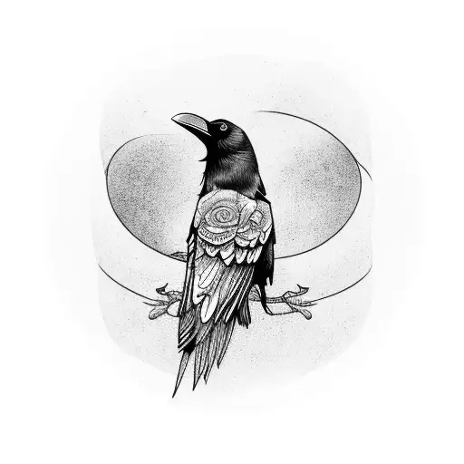 A 4 Raven Fly In Circle