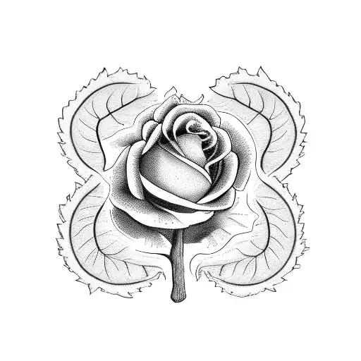 A Family Tree With Five Roses As Leaves