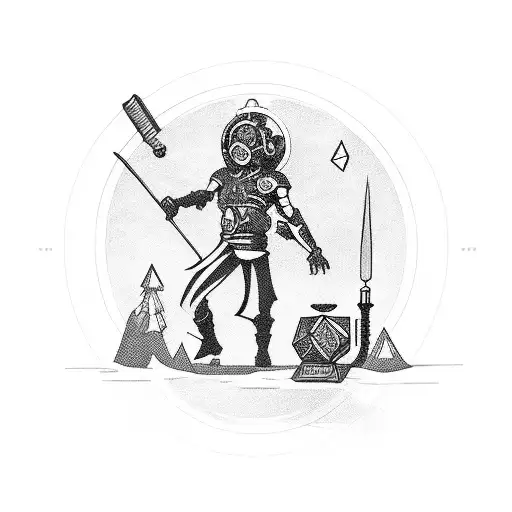 An Engineer Surrounded By Gaming Characters And Musical Symbols