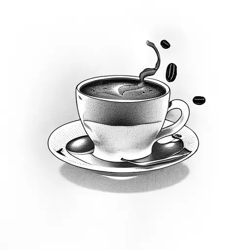 A Steaming Cup Of Coffee With A Stack Of Books Beside It