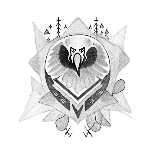 Crow Holding A Kunia And Lightning