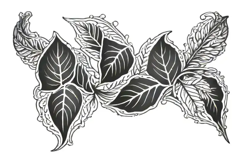 Bracelet Of Leaves Around