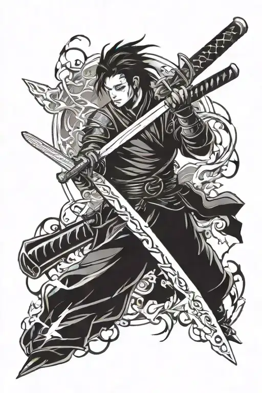 Katana And Lightning