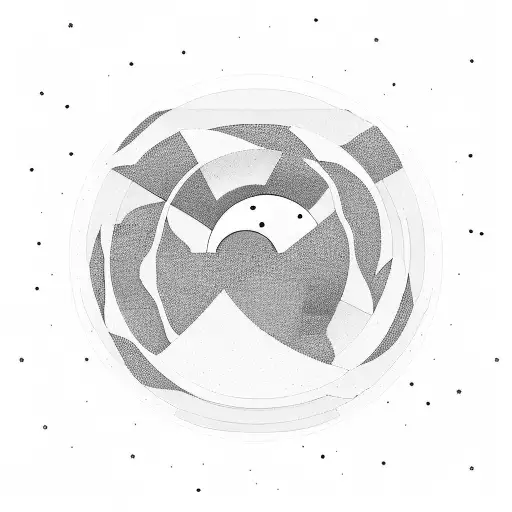 A Minimalist Geometric Representation Of The Moon Phases