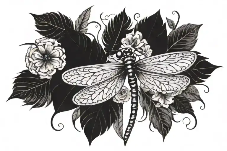 Feather Dragonfly Butterfly