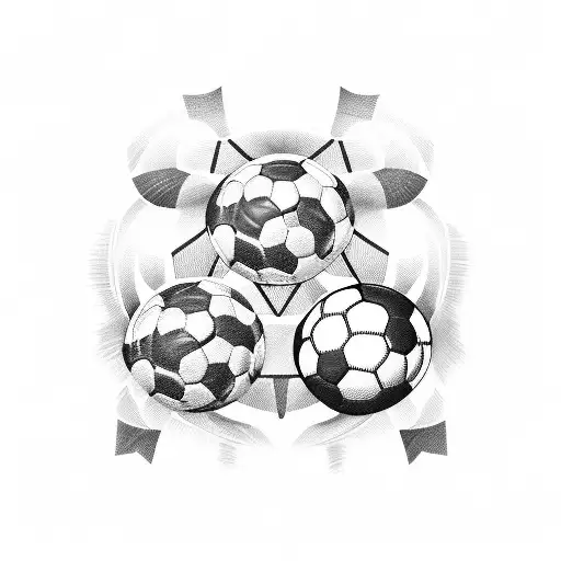 A Family Portrait With Each Member Wearing Their Favorite Soccer Team's Jersey