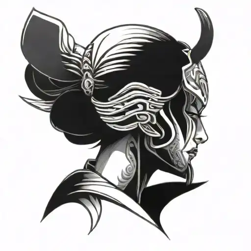 Samurai Female Head