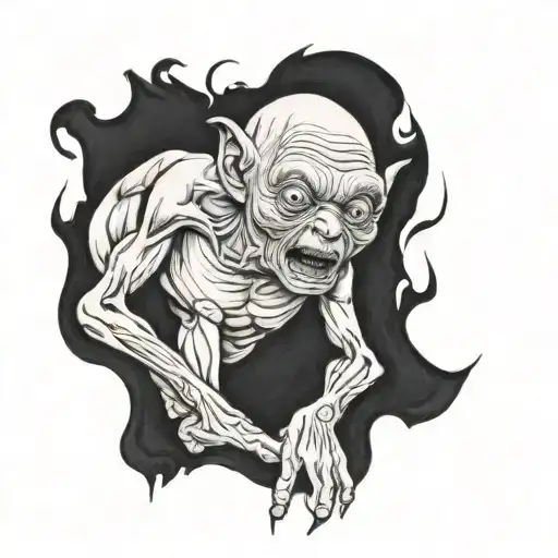 Creepy Creature Like Gollum