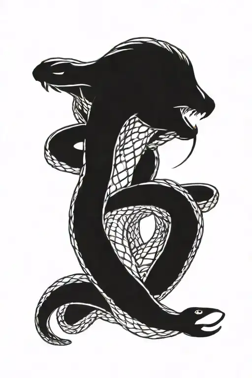 Side Profile Snake Head