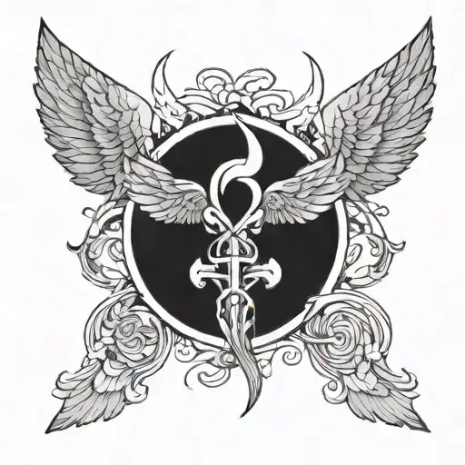 Valkyrie Wings Intertwined