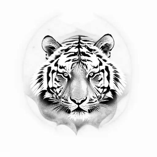 A Majestic Tiger On Bugle