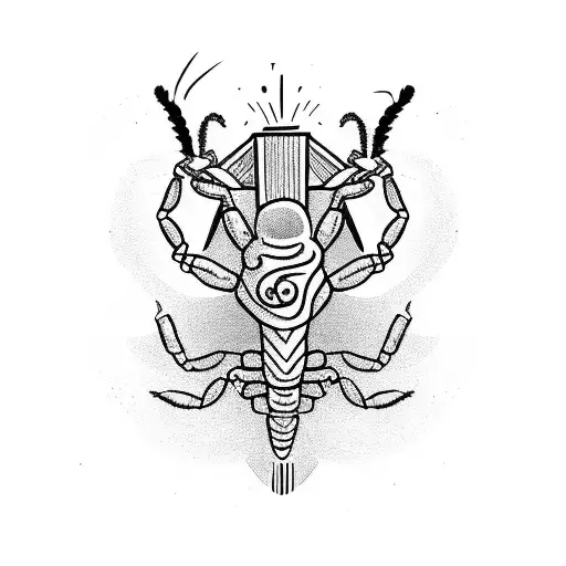 A Fierce Scorpion In A Jiu Jitsu Stance