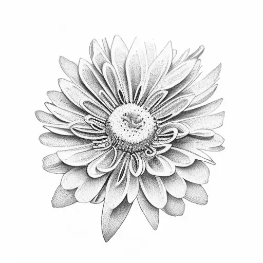 A Beautiful Aster Flower Blooming From An Open Book