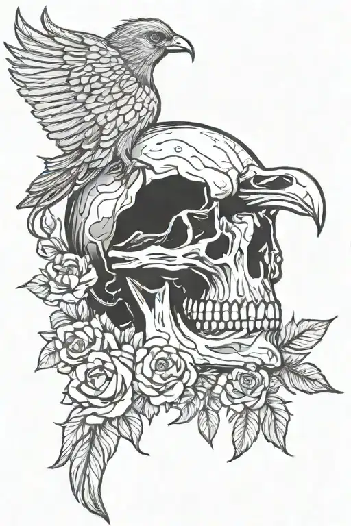 Skull Raven
