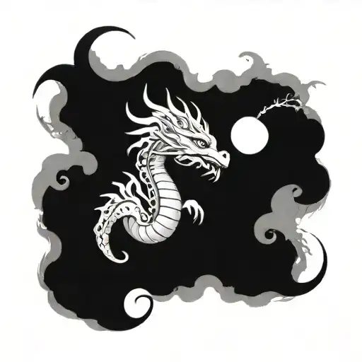 Get A Tattoo That Covers Your Entire Arm Related To A Nordic Dragon Named Nidhogg And The Moon