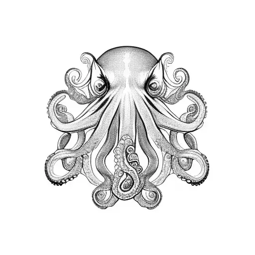 An Intricate Octopus Wrapping Around An Oil Rig
