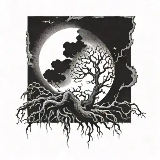 Moon With Roots To Hell