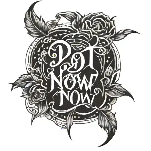 Do It Now Shin In The Center Lettering