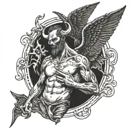 Lucifer Eating Sinners Heaven