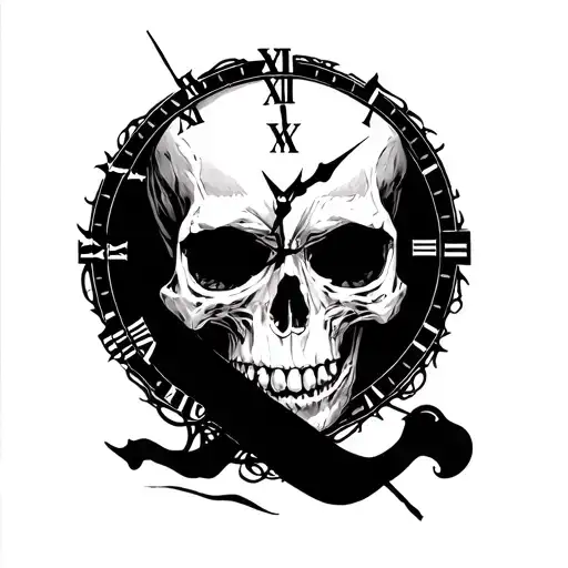 Skull Clock