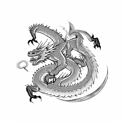 Dragon And Lizzard