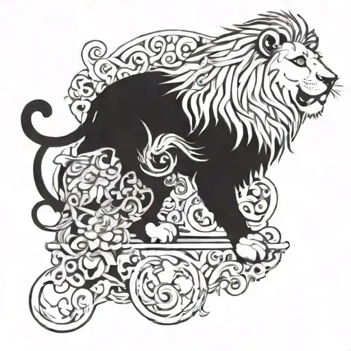 Writing 2009 With A Lion At The Top Right