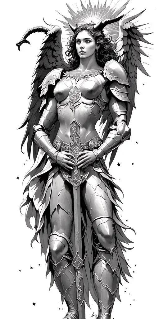 Angels In Armor Fighting Devil Sunshine Cross