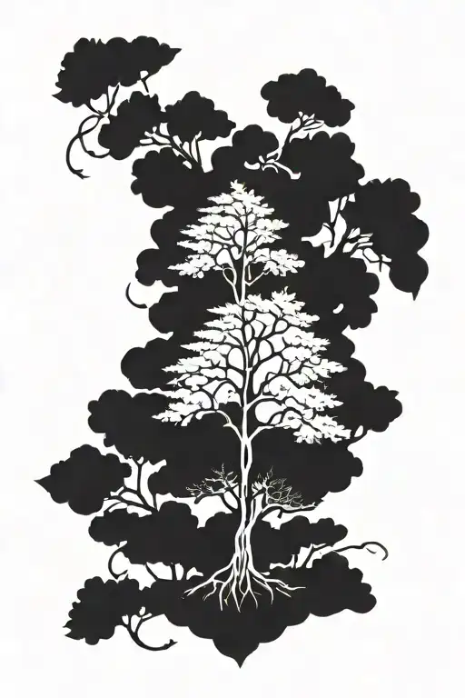 Tree Design That Is Bold But Dainty