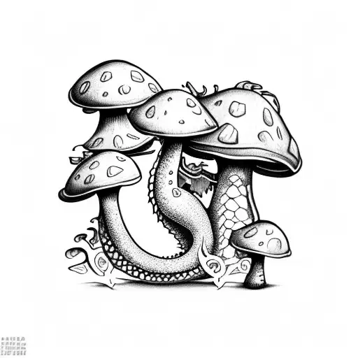 Dragon With Mushroom