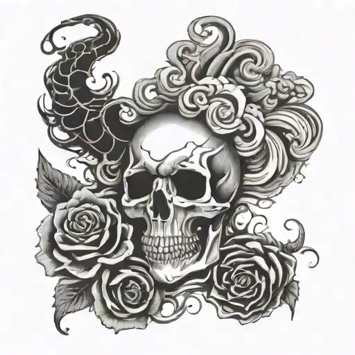 Word Caudle Smoke Tattoo On Arm