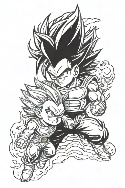 Vegeta Con Trunks Bebe
