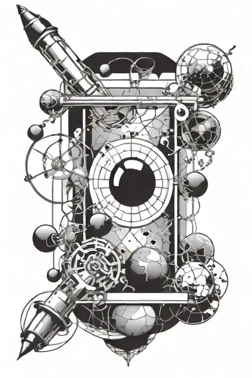 Science Theme For Thin Space Of Arm