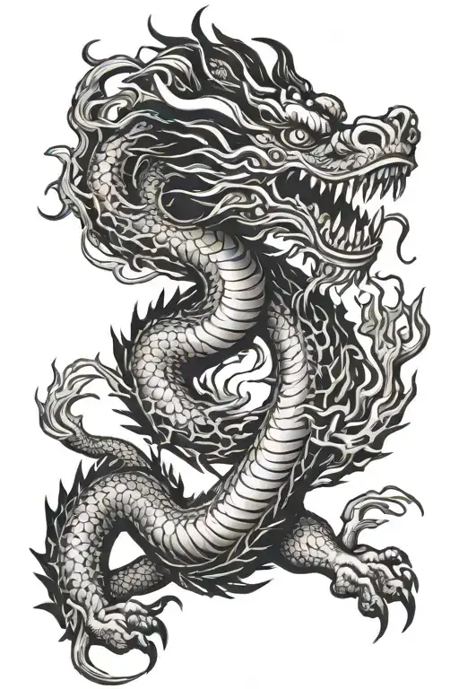 Chinese Dragon Flying