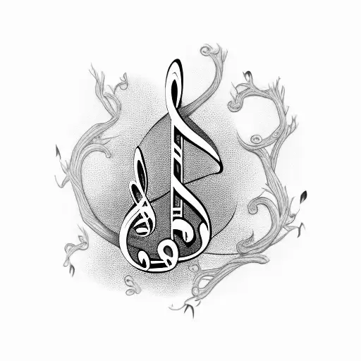 Musical Notes Intertwined With Family Tree Branches