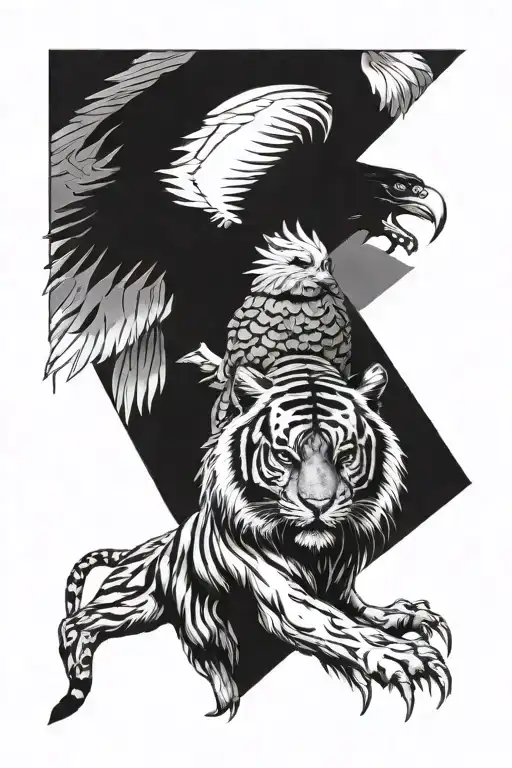 Tiger And Eagle
