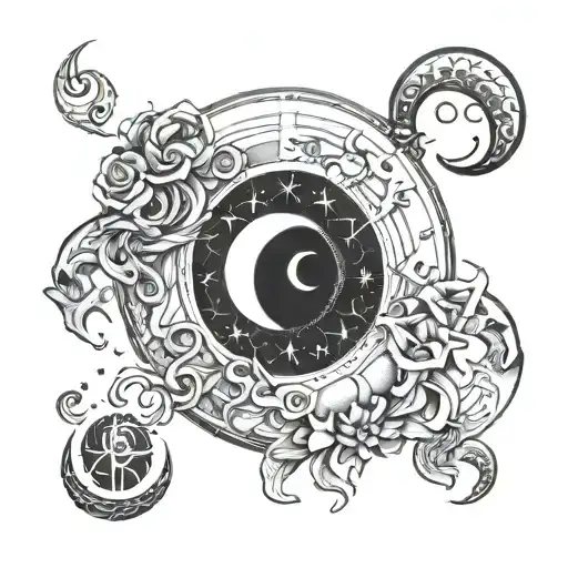 Moon And Cancer Zodiac Sign