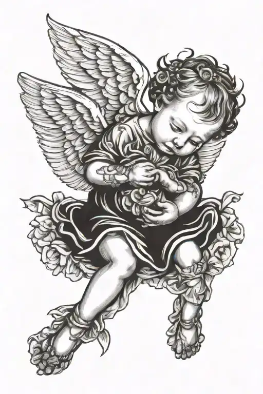 Baby Angel Holding