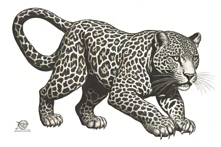 Black Jaguar Full Body