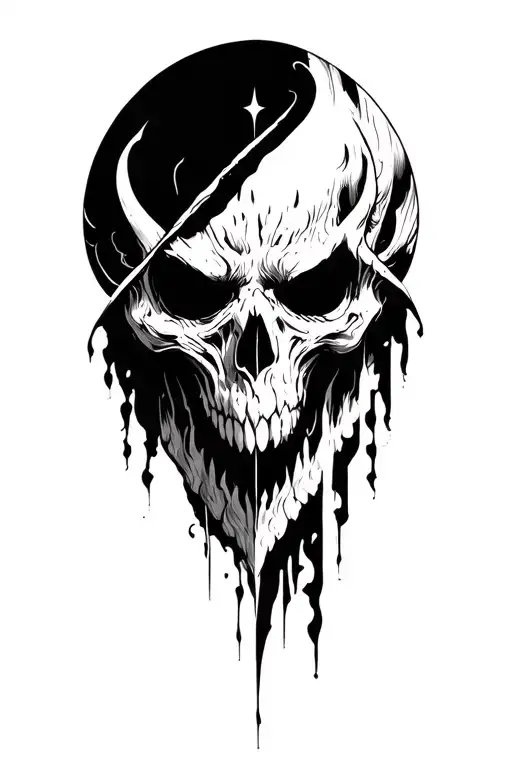 Occultism Symbologies Demonic Full Black