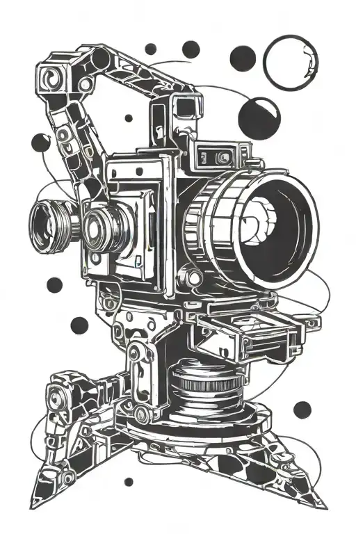 Abstract Interpretation Of A Camera Capturing The Moon
