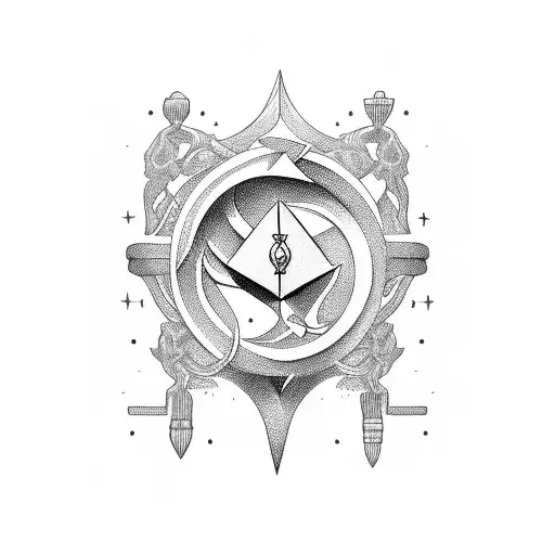 Libra Symbol Gothic Style